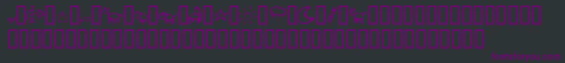 CrayonKids2 Font – Purple Fonts on Black Background