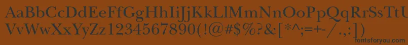 Newbaskervilleett Font – Black Fonts on Brown Background