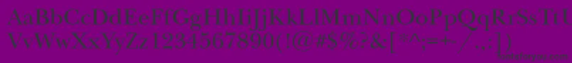 Newbaskervilleett Font – Black Fonts on Purple Background
