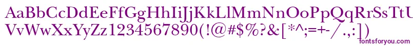 Newbaskervilleett Font – Purple Fonts on White Background