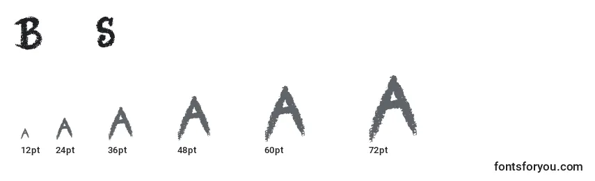 Размеры шрифта BlindSignature