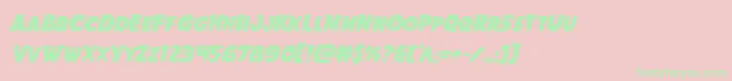 Weitere Informationen zur Goblincreekitalic-Schriftart Goblincreekitalic-Schriftart – Grüne Schriften auf rosa Hintergrund