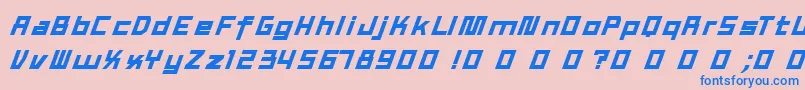 TexWork Font – Blue Fonts on Pink Background