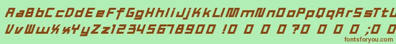 TexWork Font – Brown Fonts on Green Background