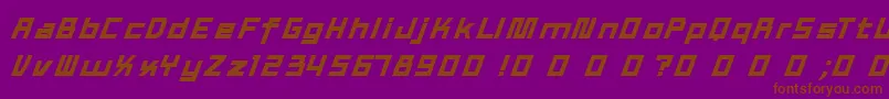 TexWork Font – Brown Fonts on Purple Background