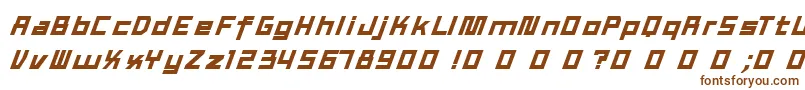 TexWork-Schriftart – Braune Schriften auf weißem Hintergrund