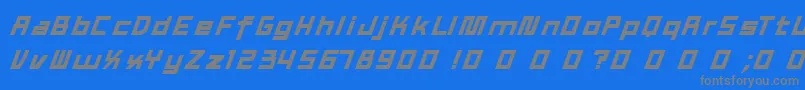 TexWork Font – Gray Fonts on Blue Background