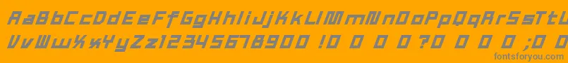 TexWork Font – Gray Fonts on Orange Background