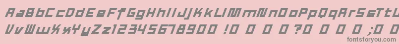 TexWork-Schriftart – Graue Schriften auf rosa Hintergrund