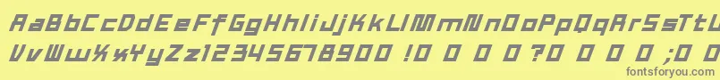 TexWork Font – Gray Fonts on Yellow Background