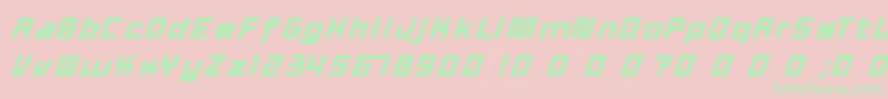 フォントTexWork – ピンクの背景に緑の文字