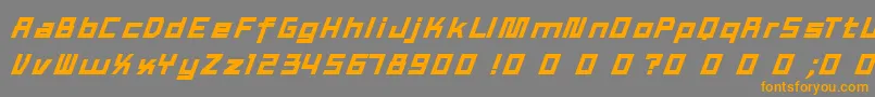 TexWork Font – Orange Fonts on Gray Background