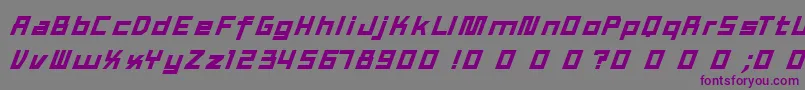 TexWork-Schriftart – Violette Schriften auf grauem Hintergrund