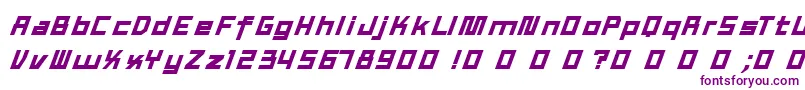 TexWork Font – Purple Fonts on White Background