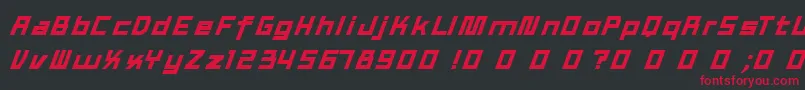 TexWork Font – Red Fonts on Black Background