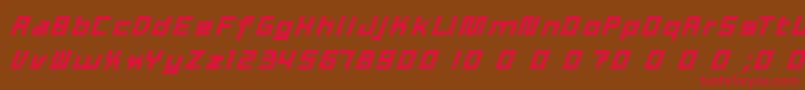 TexWork Font – Red Fonts on Brown Background