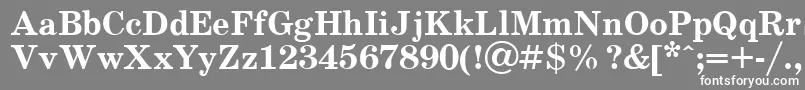 フォントSchoolBold.001.001 – 灰色の背景に白い文字