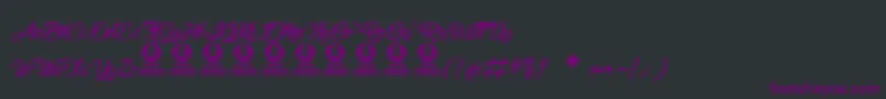 Melancholight Font – Purple Fonts on Black Background