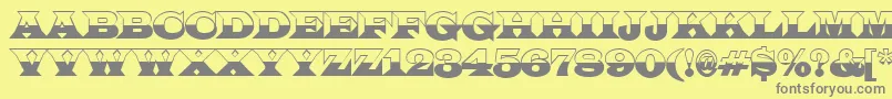 ALatinotitulbw Font – Gray Fonts on Yellow Background