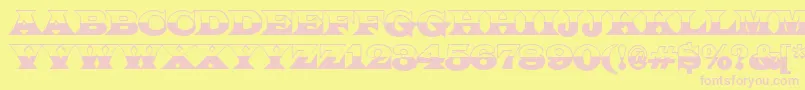 ALatinotitulbw Font – Pink Fonts on Yellow Background