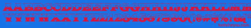 ALatinotitulbw Font – Red Fonts on Blue Background