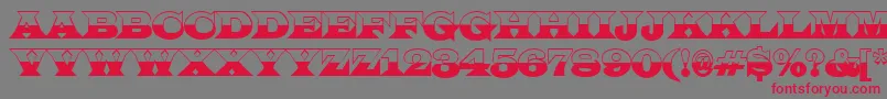 ALatinotitulbw-Schriftart – Rote Schriften auf grauem Hintergrund