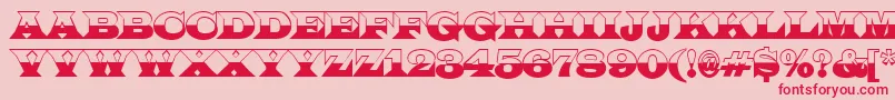 ALatinotitulbw Font – Red Fonts on Pink Background