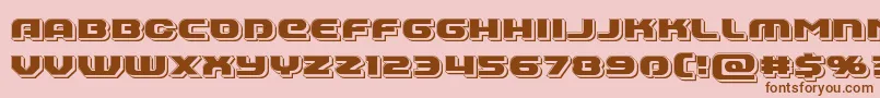 Annapolispunch Font – Brown Fonts on Pink Background