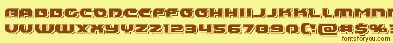 Annapolispunch Font – Brown Fonts on Yellow Background