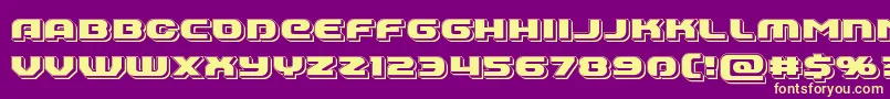 Annapolispunch Font – Yellow Fonts on Purple Background