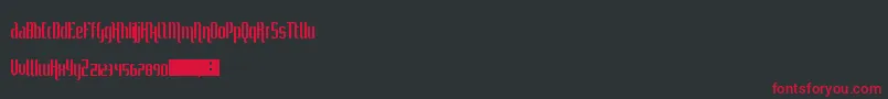SheCurlsInTheMist Font – Red Fonts on Black Background