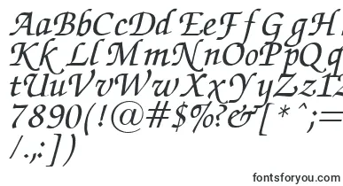 ZapfChanceryItalic.001.007 font – outlined Fonts