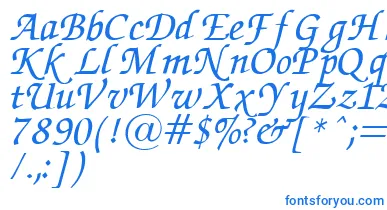 ZapfChanceryItalic.001.007 font – Blue Fonts