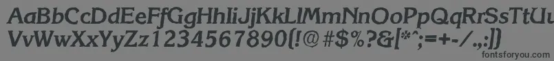 KorinthantiqueBolditalic Font – Black Fonts on Gray Background