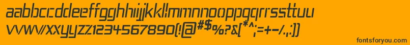 Rep4cni Font – Black Fonts on Orange Background