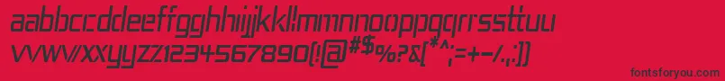 Rep4cni Font – Black Fonts on Red Background