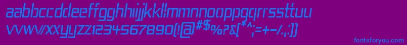 Rep4cni Font – Blue Fonts on Purple Background