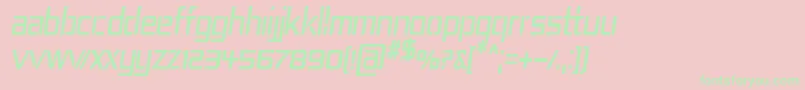 Rep4cni Font – Green Fonts on Pink Background