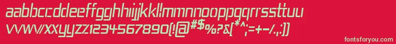 Rep4cni Font – Green Fonts on Red Background