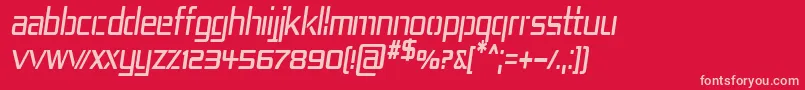 Rep4cni Font – Pink Fonts on Red Background