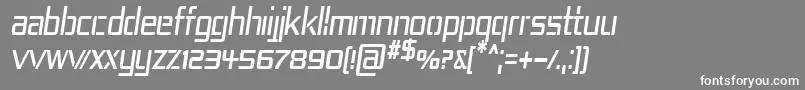 フォントRep4cni – 灰色の背景に白い文字