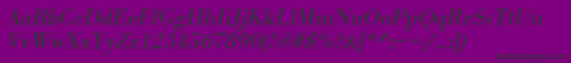 UrwbodonitwidOblique Font – Black Fonts on Purple Background