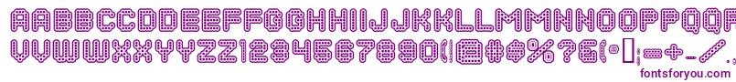 DotsAllForNowInlineJl Font – Purple Fonts on White Background