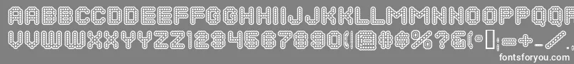 DotsAllForNowInlineJl Font – White Fonts on Gray Background