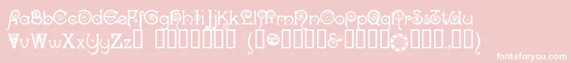 NockerCranky Font – White Fonts on Pink Background