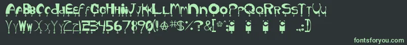 Hyper3 Font – Green Fonts on Black Background