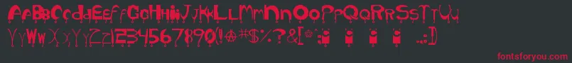 Hyper3 Font – Red Fonts on Black Background