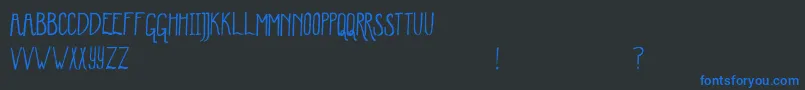 WinterMint Font – Blue Fonts on Black Background