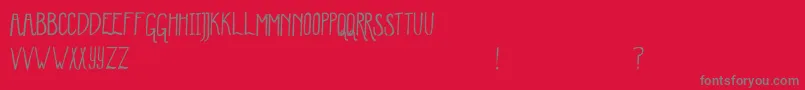 WinterMint Font – Gray Fonts on Red Background