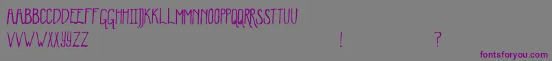 WinterMint Font – Purple Fonts on Gray Background